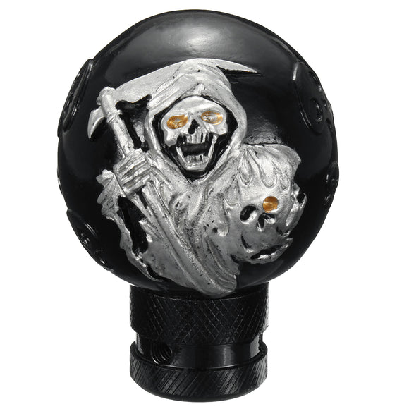 Universal Car Skull Head Manual Transmission Gear Stick Shift Knob Shifter Lever