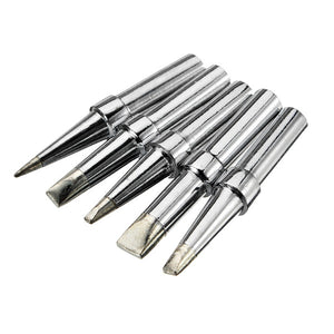 5Pcs Universial Lead Free Soldering Iron Tips for 5mm Diameter WELLER Soldering Iron Station