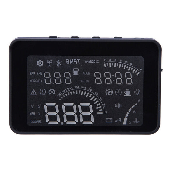 W03 4 inch Car HUD Head Up Display with OBD Interface LED