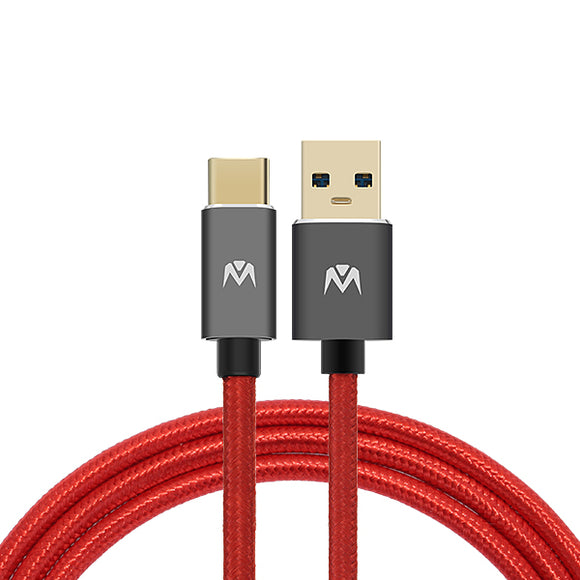 MantisTek T1 1M 1.8M USB 3.0 to Type-C 3A Quick Charge Sync Data Cable