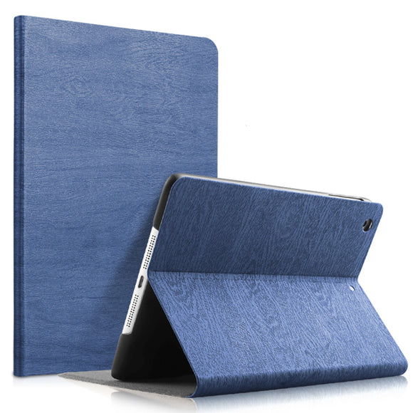 Wood Grain Pattern Smart Sleep Kickstand Case For iPad Mini 1/2/3