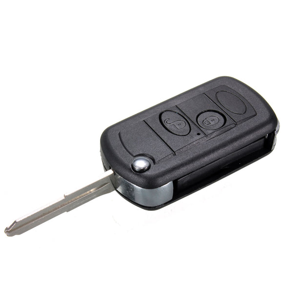 2 Buttons Flip Key Case Key Blank for Land Rover Discovery 2
