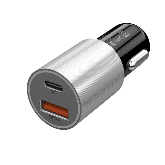 NTONPOWER 2 Port USB Car Charger Qualcomm Quick 3.0 QC 2.0 Compatible and Type C 3A Fast Charging