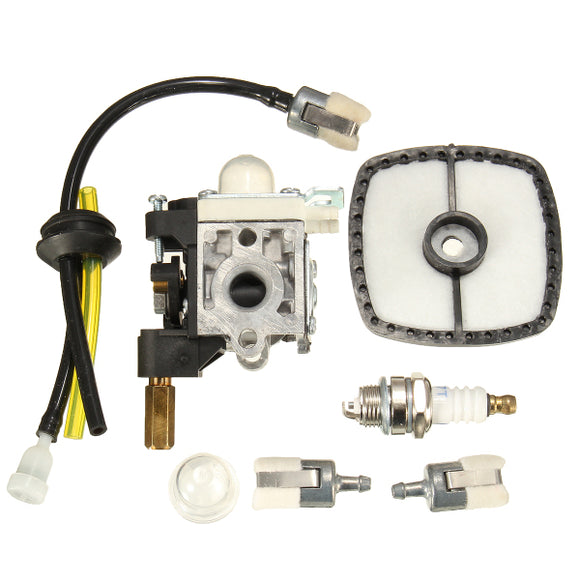 Motorcycle Carburetor With Air Filter Fuel Filter Fuel Line Spark Plug Grommet Vent Kits