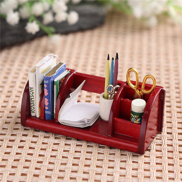 1:12 Dollhouse Toys Miniature Furniture Book Shelf Organizer Rack