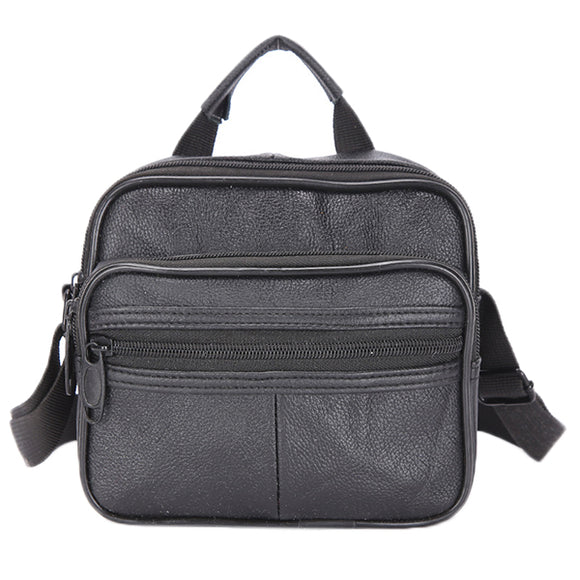 Multifunctional Casual Men Genuine Lether Crossbody Bag Portable Handbag