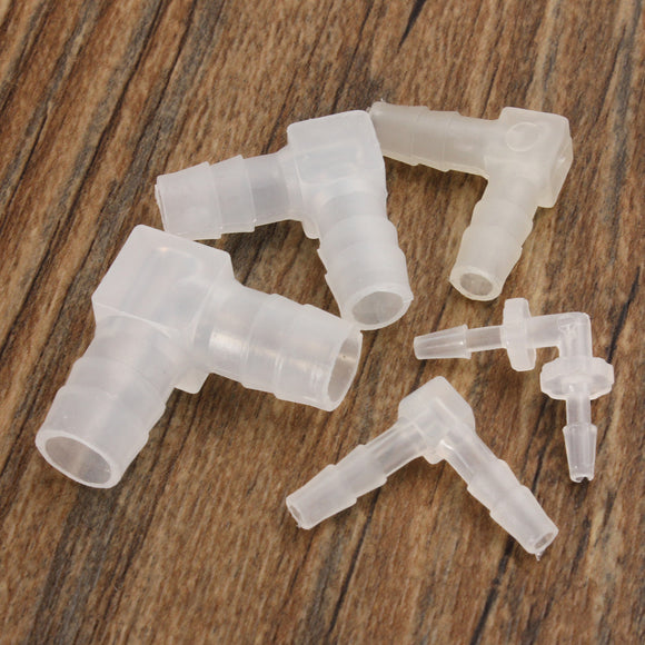 1pcs L Piece Elbow Plastic Barbed Connectors Tube Joiner Hose Pipe Fitting Adapter