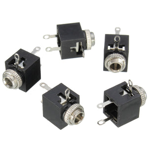 100pcs PCB Panel Mount 3.5mm Female Earphone Socket Jack Connector