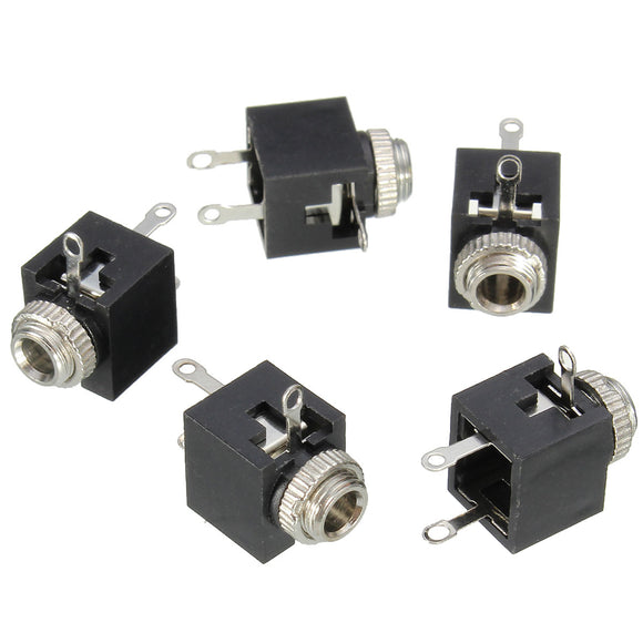 100pcs PCB Panel Mount 3.5mm Female Earphone Socket Jack Connector