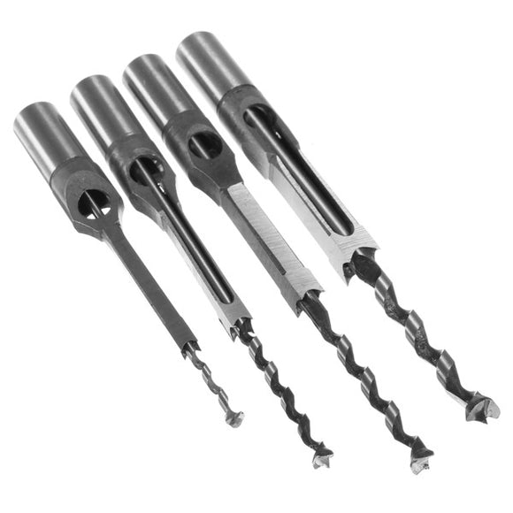 6.35/7.94/9.5/12.7mm Woodworking Square Hole Drill Bit Mortising Chisel Hole Saw Drill Bit