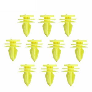 10pcs Interior Door Panel Fastener Retainer Clips Yellow For Jeep 99-15 Chrysler Dodge