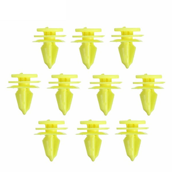 10pcs Interior Door Panel Fastener Retainer Clips Yellow For Jeep 99-15 Chrysler Dodge