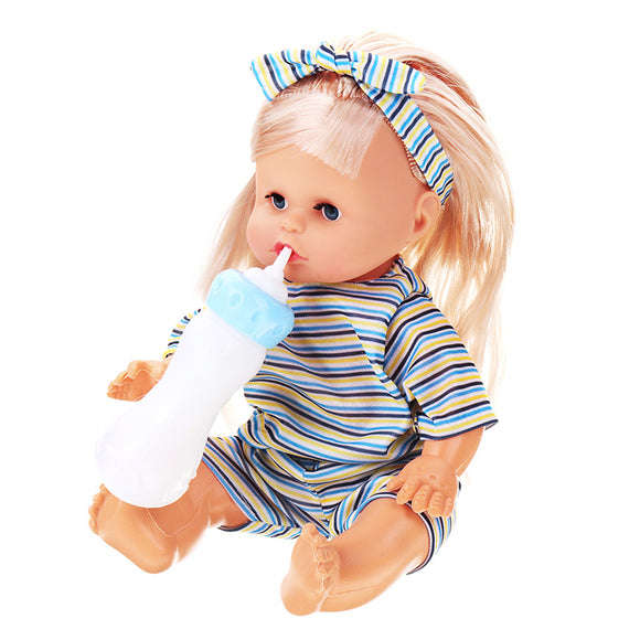 12Inches Lifelike Baby Dolls Smart With Sounds Drinking Water Peeing Sleeping Children Baby Girl Toy