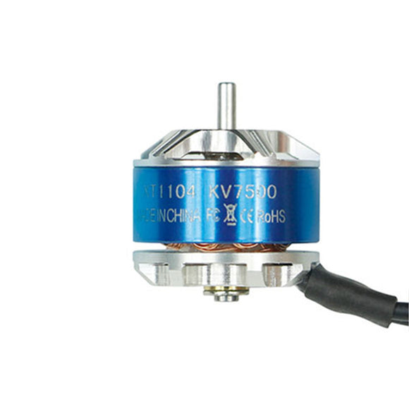 KINGKONG/LDARC FPV EGG V2 RC FPV Racing Drone Spare Part XT1104-7500KV Motor with 2 Pairs Propeller