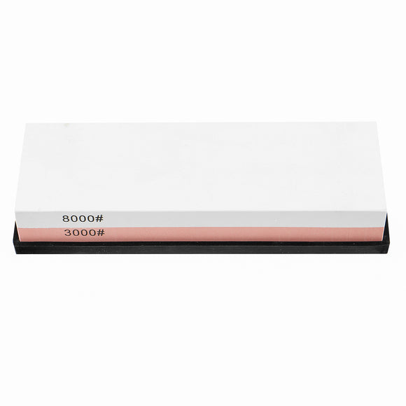 3000/8000 Grit Whetstone Knife Sharpening Stone Combination Waterstone Sharpener W/ Rubber Holder