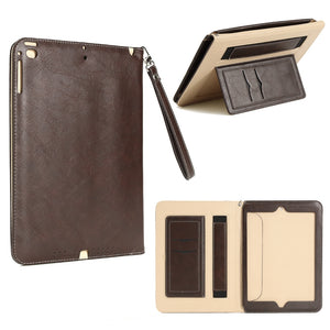 Leather Card Slots Folio Flip Stand Holder Tablet Cover Case for iPad Air