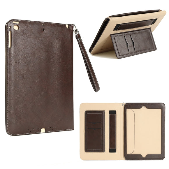 Leather Card Slots Folio Flip Stand Holder Tablet Cover Case for iPad Air