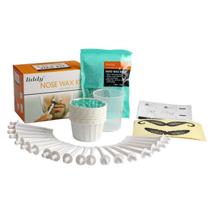Men Women Portable Nose Wax Set Painless Bean Pellet Waxing Nose Hair Removal Cleaning Wax Kit
