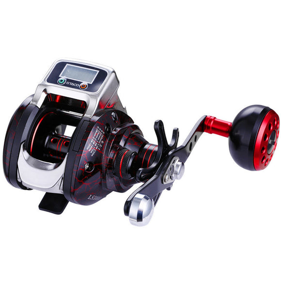 ZANLURE LS3000 6.3:1 15BB Digital Display Casting Reel CNC Machining Aluminum Fishing Reel