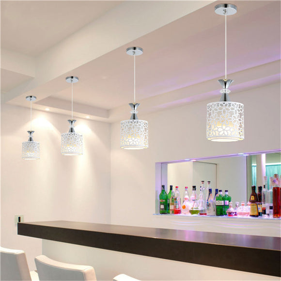 E27 Modern Crystal Iron LED Ceiling Light Fixtures Chandelier Pendant Lamp for Dining Room Kitchen