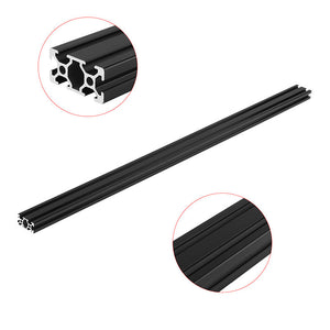 Machifit 800mm Length Black Anodized 2040 T-Slot Aluminum Profiles Extrusion Frame For CNC