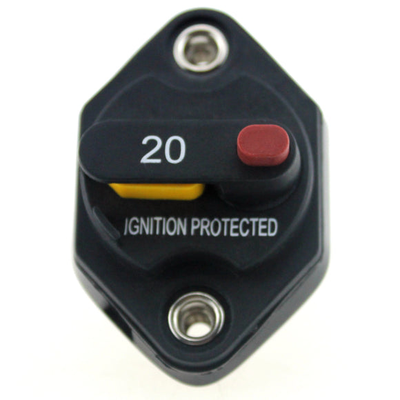 F1665-20A 20A Manual Reset Switchable Mid-Range Circuit Breaker