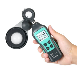 FUYI FY836 Mini Digital Lux Meter 0-200000 Lux LCD Display Handheld Illuminometer Luminometer Photometer Luxmeter Light Meter