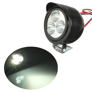 12V-80V 6W Motorcycle E-bike ATV 3 LED Spot Lightt Lamp Headlight