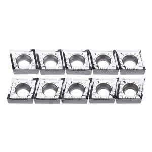 MACHIFIT 10pcs CCGT120404 AK H01 Aluminum Cutter Blade Carbide Insert Cutting Tool For CNC Turning Tools