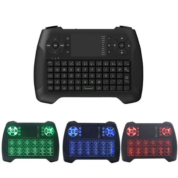 2.4G Wireless 3 Colors Backlit Keyboard With Touchpad Mouse For Android TV Box Laptop Smart TV