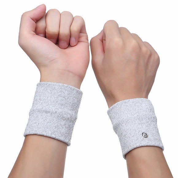 EMS/DDS Electro-therapy Wristband Silver Fiber Conductive Physiotherapy Massage