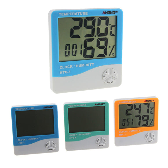 ANENG HTC-1 Indoor Room LCD Electronic Temperature Humidity Meter Digital Thermometer Hygrometer