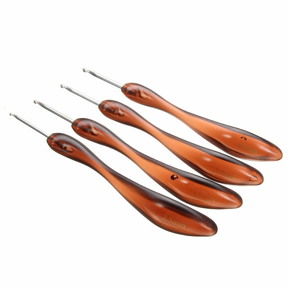 8PCS Soft Handle Crochet Hooks Needles Knitting Set Needles Knit Yarn Weave Craft 2.5mm-6mm