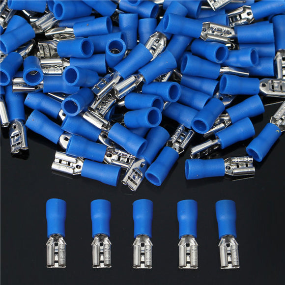 Excellway EC34 15A Insulating Female Spade Terminal Electrical Crimp Wire Connectors