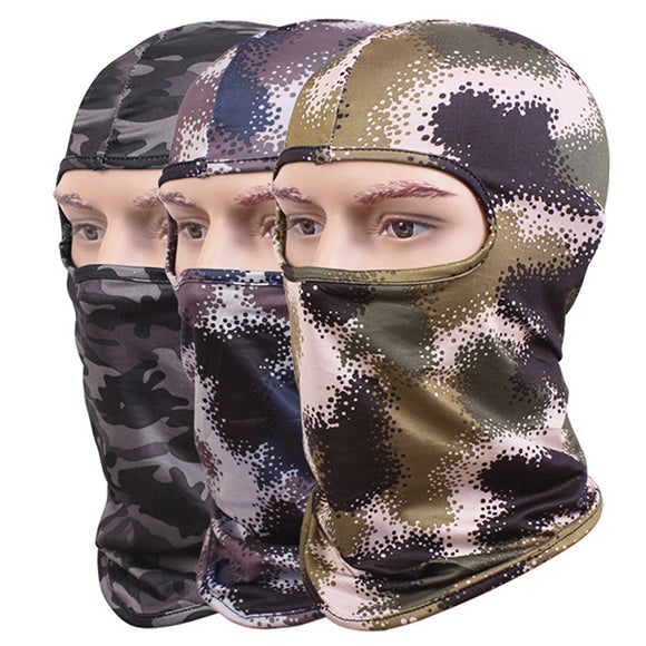 Unisex Camouflage Face Mask Balaclava Neck Hood For Skiing Motorcycle Riding Tactical Airsoft Game