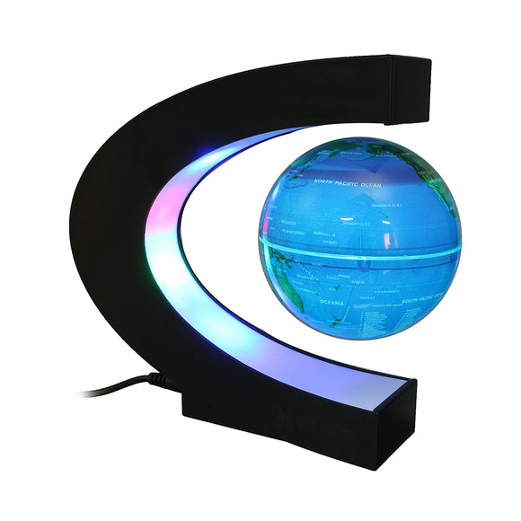 LED Floating C Shape Magnetic Levitation Floating Globe World Map