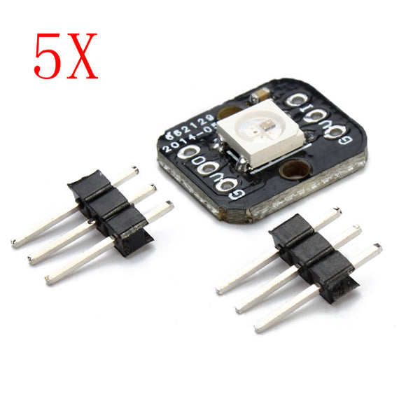 5Pcs One Bit WS2812B Serial 5050 Full Color LED Module For Arduino