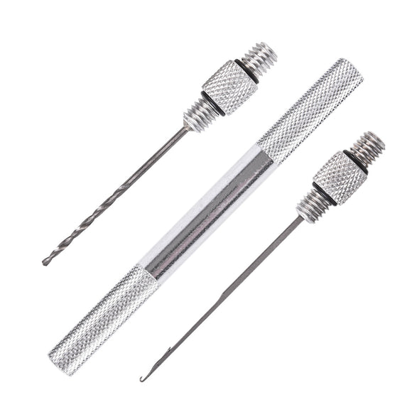 LEO 27983 3pcs/set Fishing Tackle Aluminium Alloy Bait Needle Fishing Tool