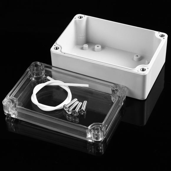 100x68x50mm Electronic Plastic Box Waterproof Electrical Junction Case Clear Cover