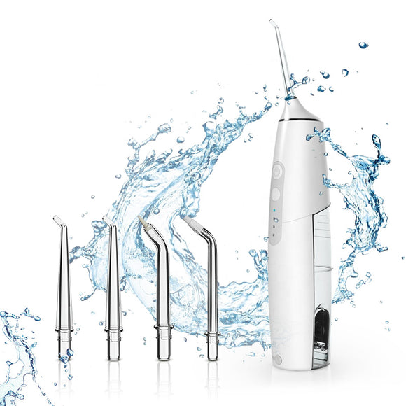 Minleaf Portable Electric Water Flosser IPX7 Waterproof USB Rechargeable Oral Irrigator Dental Tooth Teeth Mouth Cleaner