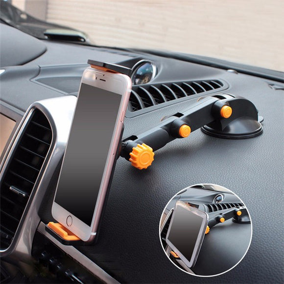 2-in-1 360 Scalable Car Dashboard Sucker Mount Holder Stand For Smartphone Tablet PC Navigator