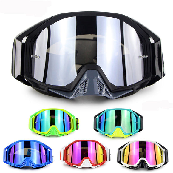 Soman Motorcycle Motocross Cycling Racing Off Road Skiing Goggles Anti-Scratch Colorful Lens