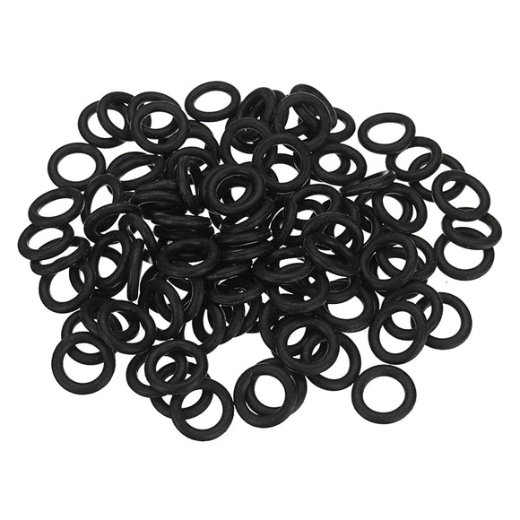 100Pcs Black Silicone Rubber Tattoo Machine Damping O-Rings Sealing Washer Assortment Ring Grommets