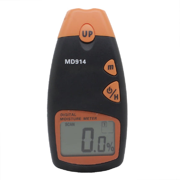 MD914 Wood Moisture Tester Autocorrect Ambient Temperature Measuring  2%~60% Range 0.5% Resolution D