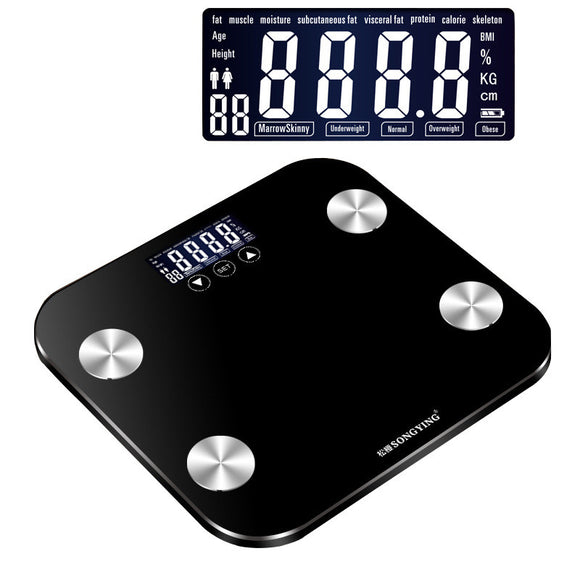180KG/50G Bathroom Scales LCD Display Floor Body Weight Smart Electronic Digital Scale Balance Baria