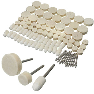 88pcs Felt Polishing Wheels Buff Pad with Mandrel for Rotary Dremel