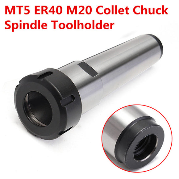 MT5 ER40 M20 Collet Chuck Holder ER40 Spindle Tool Holder CNC Lathe Tool