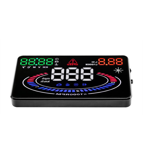 E300 5.5 Inch Car HUD Head Up Display Apply for OBDII and EUOBD