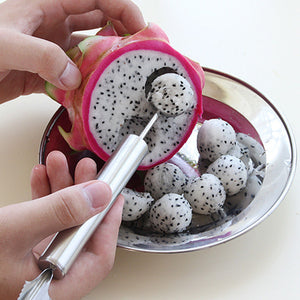 1 PCS Stainless Steel Double-End Multi Function Fruit Melon Baller Carving Knife Ice Cream Scoop Spo