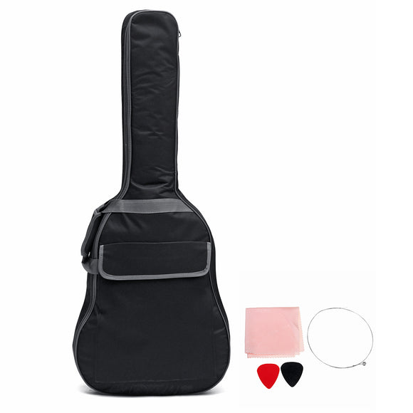 41 Inch Double Straps Padded Waterproof Shockproof Rubber Bottom Guitar Gig Bag Guitar Carrying Case